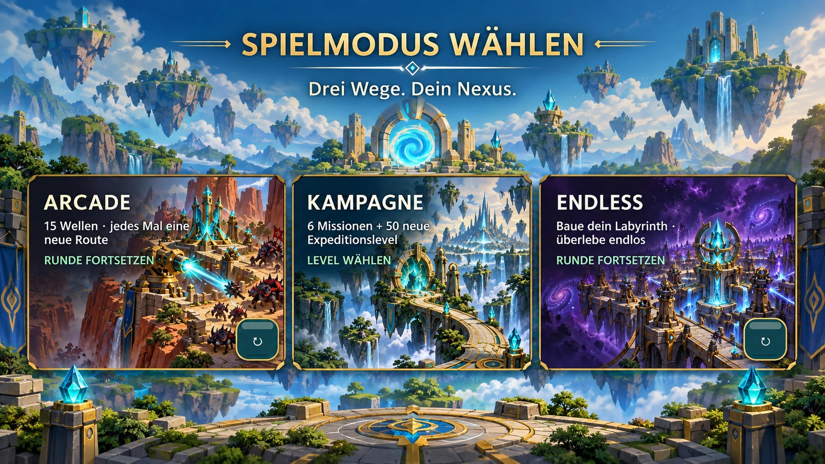 NEXUS TD – Neue Dimensionen